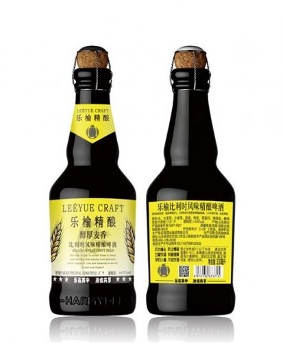 樂(lè)榆精釀--樂(lè)榆比利時(shí)風(fēng)味精釀啤酒 零售價(jià)：30.00元/瓶